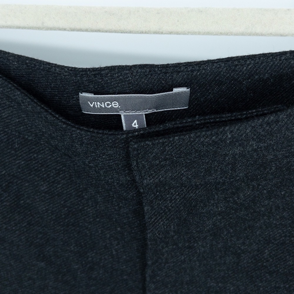 Vince Charcoal Grey Skinny Leggings Ankle Zip Stretch Pants Womens Size 4 - Picture 2 of 5